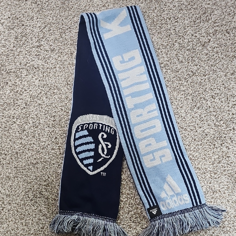 Adidas Sporting KC Navy and Sky Blue Fan Scarf